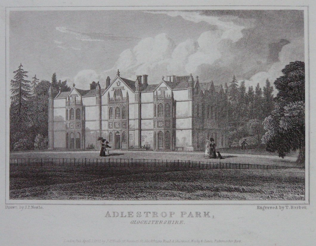 Print - Adlestrop Park, Gloucestershire - Barber